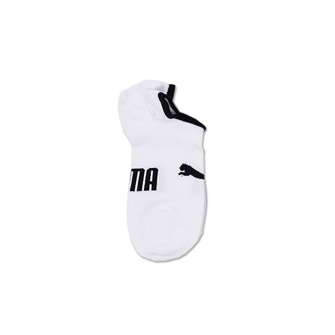 PUMA No Show Footie Unisex's Casual Socks Multi Colors-White & Grey & Black- 3 Pairs 701221139003 - Image 3