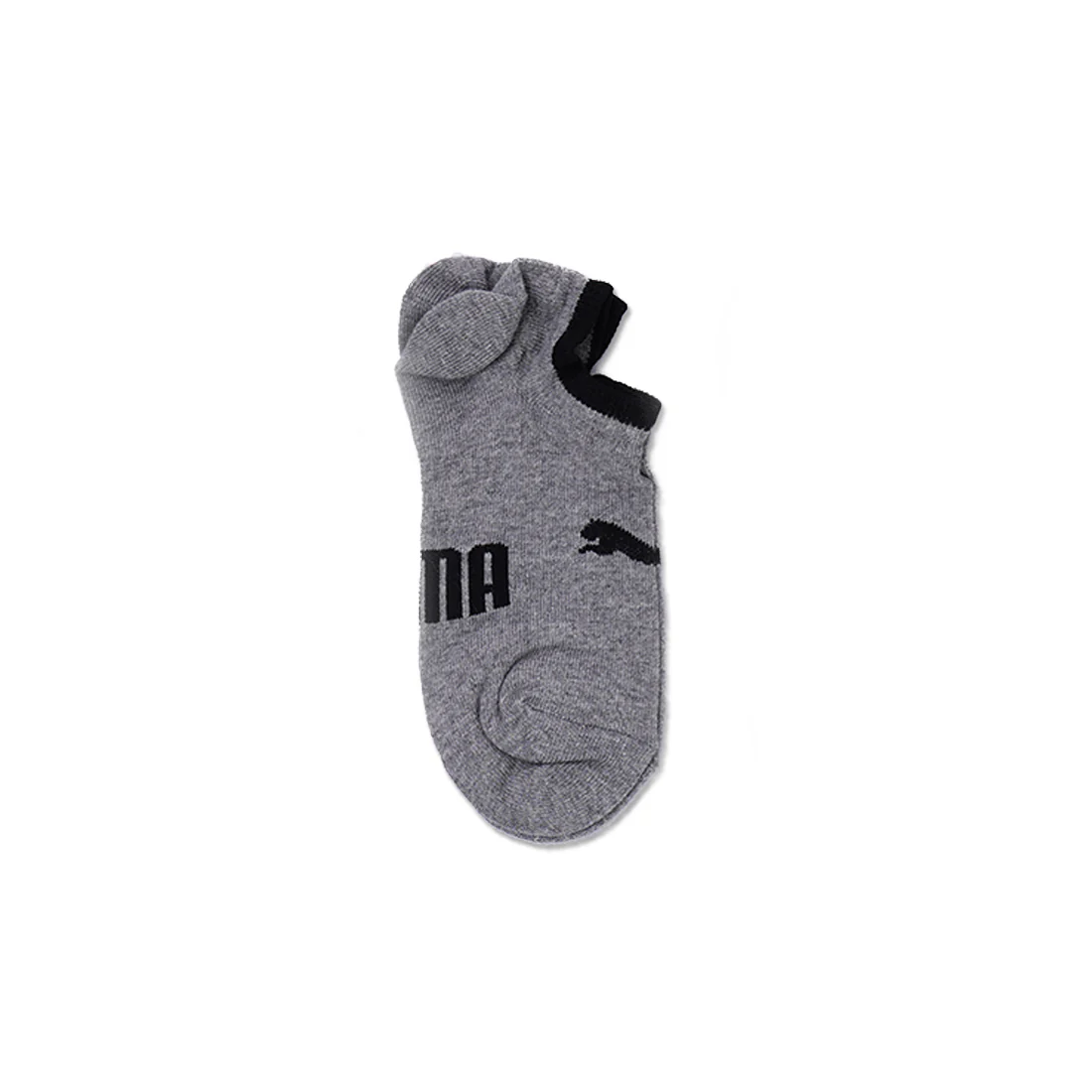 PUMA No Show Footie Unisex's Casual Socks Multi Colors-White & Grey & Black- 3 Pairs 701221139003 - Image 4